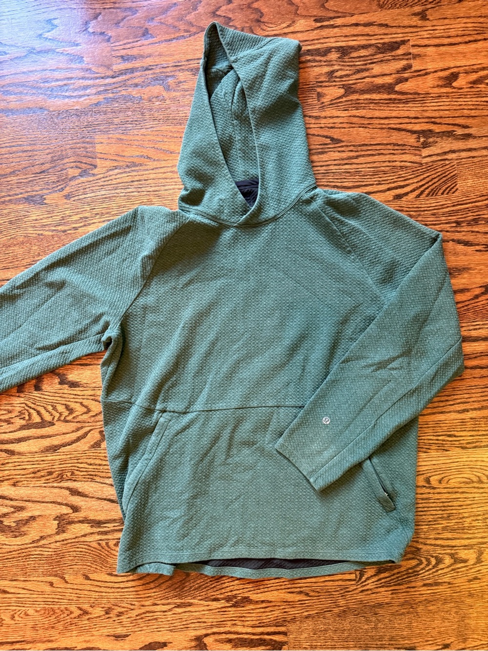 lululemon athletica Green Knit Hooded Sweatshirt